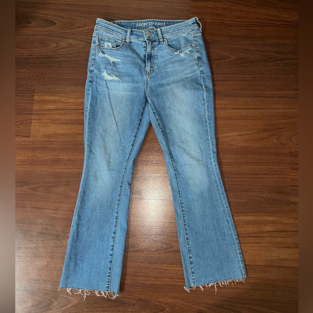 American Eagle Hi-Rise Skinny Kick Crop